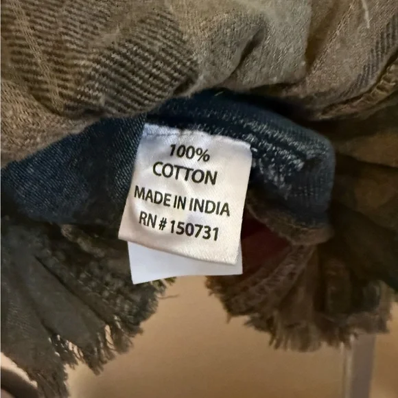 Denim Patchwork ruffle Jacket with Floral Accents by Young Threads - Picture 11 of 11